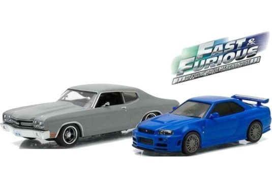 1/43 CHEVROLET Chevelle + NISSAN Skyline "Fast And Furious" NISSAN